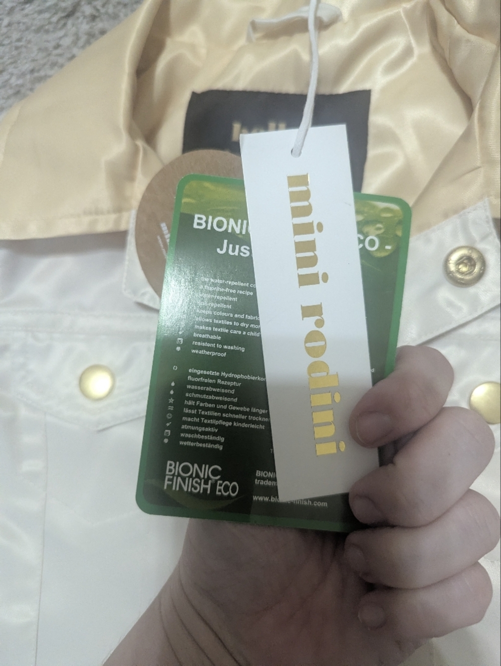 Mini Rodini The Cat Tells All Satin Jacket NWT - Picture 5 of 5